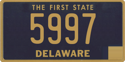 DE license plate 5997