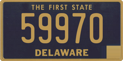 DE license plate 59970