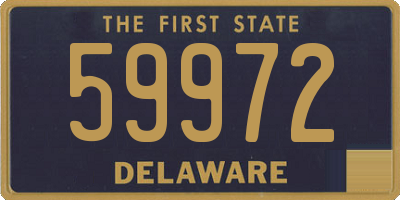 DE license plate 59972