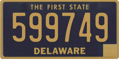 DE license plate 599749