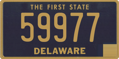 DE license plate 59977