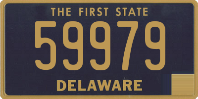 DE license plate 59979