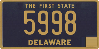 DE license plate 5998