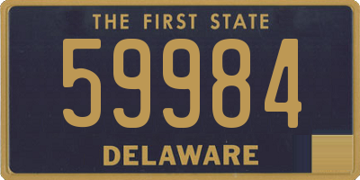 DE license plate 59984