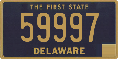 DE license plate 59997