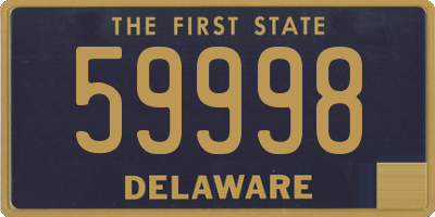 DE license plate 59998