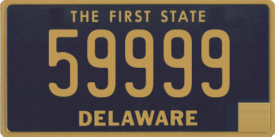 DE license plate 59999