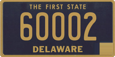DE license plate 60002