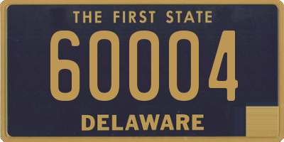 DE license plate 60004