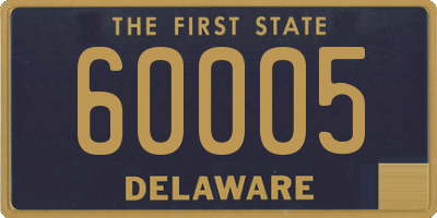 DE license plate 60005