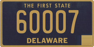 DE license plate 60007