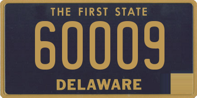 DE license plate 60009