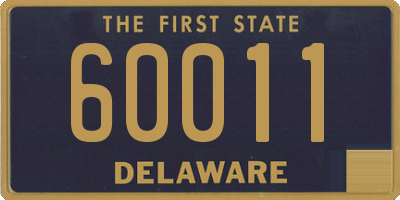 DE license plate 60011