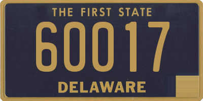 DE license plate 60017