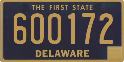 DE license plate 600172