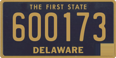 DE license plate 600173