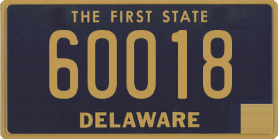 DE license plate 60018