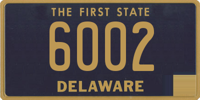 DE license plate 6002
