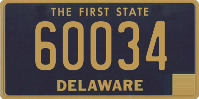 DE license plate 60034