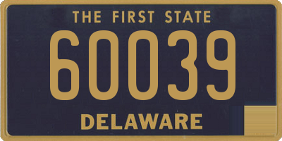 DE license plate 60039