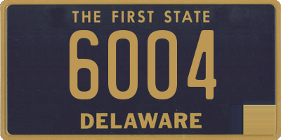 DE license plate 6004