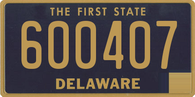 DE license plate 600407