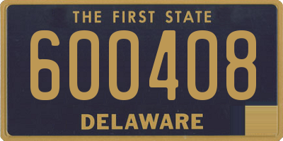 DE license plate 600408
