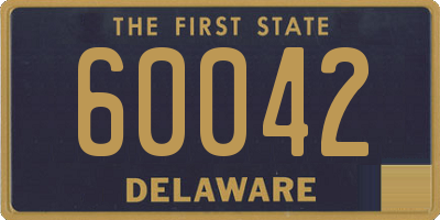 DE license plate 60042