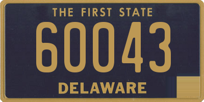 DE license plate 60043