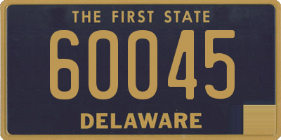 DE license plate 60045