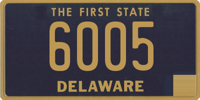 DE license plate 6005