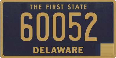 DE license plate 60052