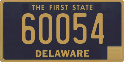 DE license plate 60054