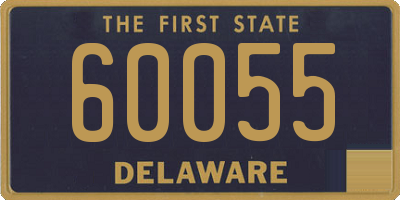 DE license plate 60055