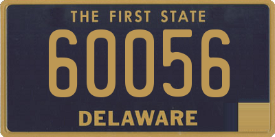 DE license plate 60056