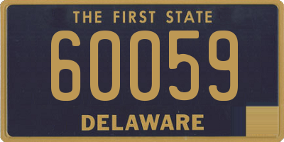 DE license plate 60059