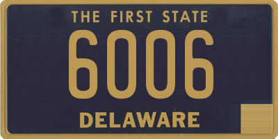 DE license plate 6006