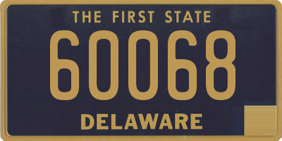 DE license plate 60068