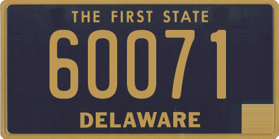 DE license plate 60071