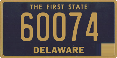 DE license plate 60074