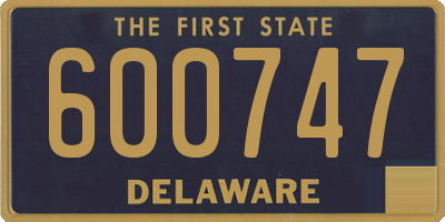 DE license plate 600747