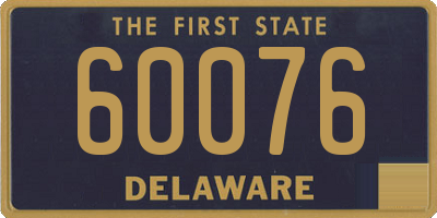 DE license plate 60076