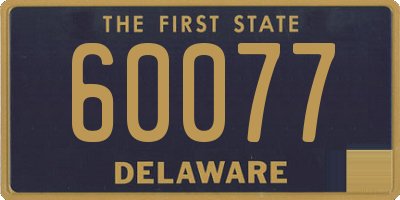 DE license plate 60077