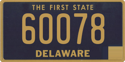 DE license plate 60078