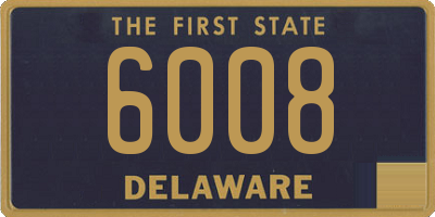 DE license plate 6008