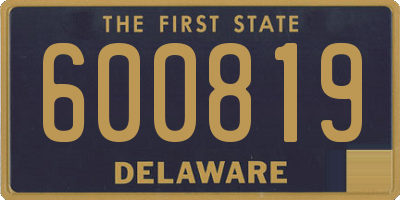 DE license plate 600819