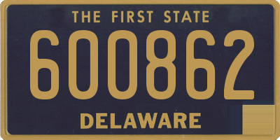 DE license plate 600862