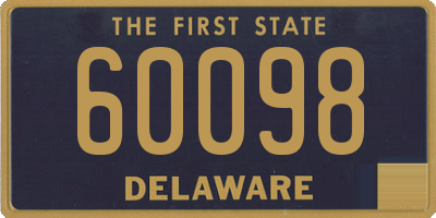 DE license plate 60098