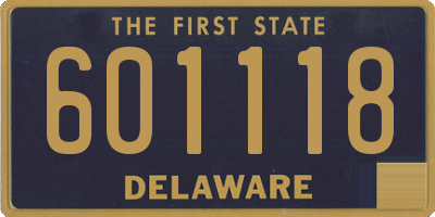 DE license plate 601118