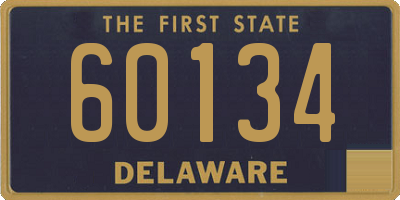 DE license plate 60134